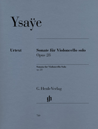 YSAYE E. - SONATA VIOLONCHELO  SOLO - OP.28 URTEXT
