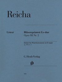 REICHA A. - QUINTETO MIb M   FL/OB/CL/TR/FG - OP.88 Nº2  URTEXT -