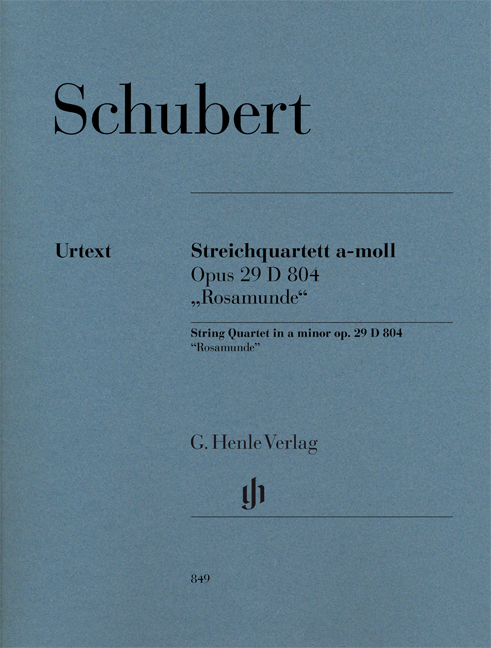 SCHUBERT F. - CUARTETO LAm OP.29 D804 "ROSAMUNDA" URTEXT