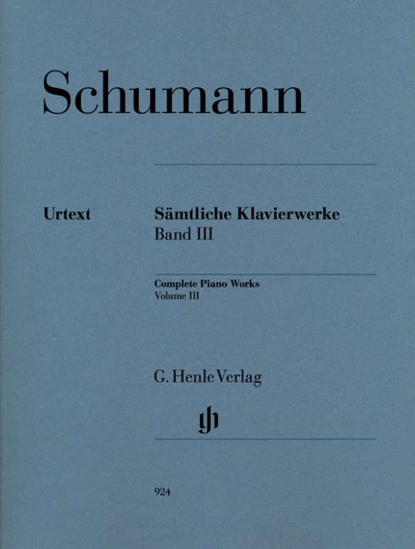 SCHUMANN R. - OBRAS V.3  (P)  URTEXT -   OBRA COMPLETA
