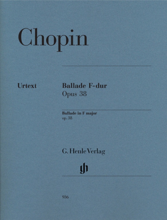 CHOPIN F. - BALADA FA M OP.38  URTEXT -  (P)