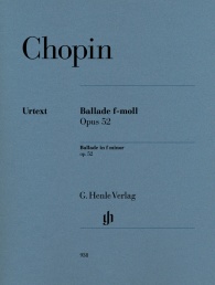 CHOPIN F. - BALADA FA m OP.52  URTEXT -  (P)