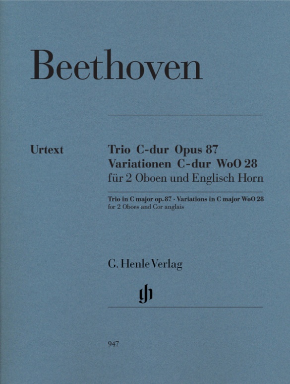 BEETHOVEN L.V. - TRIO DO M  URTEXT  (2OB+CORNO) - OP.87