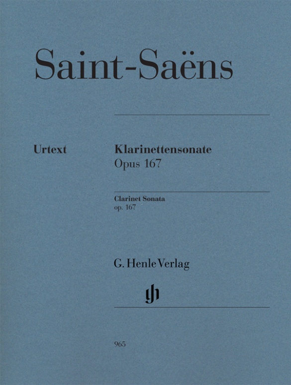 SAINT SAENS C. - SONATA OP.167 CLARINETE URTEXT -