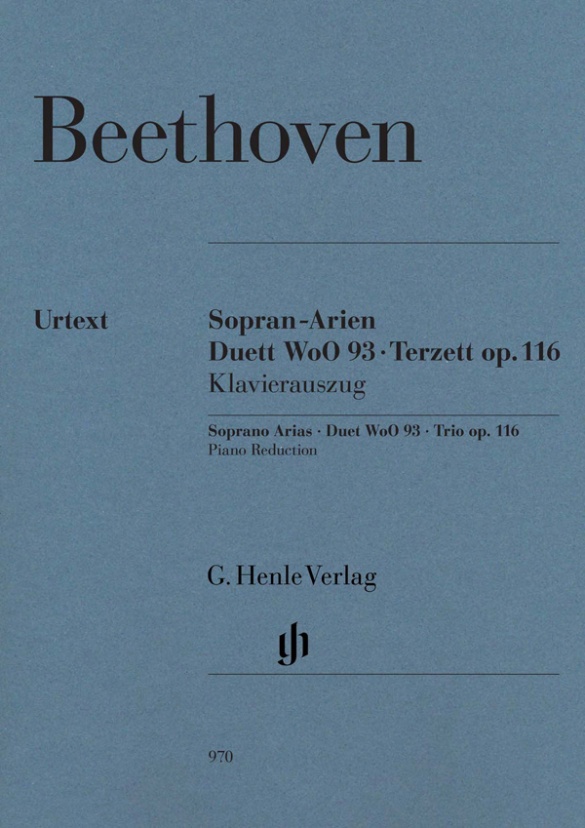 BEETHOVEN L V. - ARIAS PARA SOPRANO - DUO WoO.93 - TRIO OP.116  URTEXT