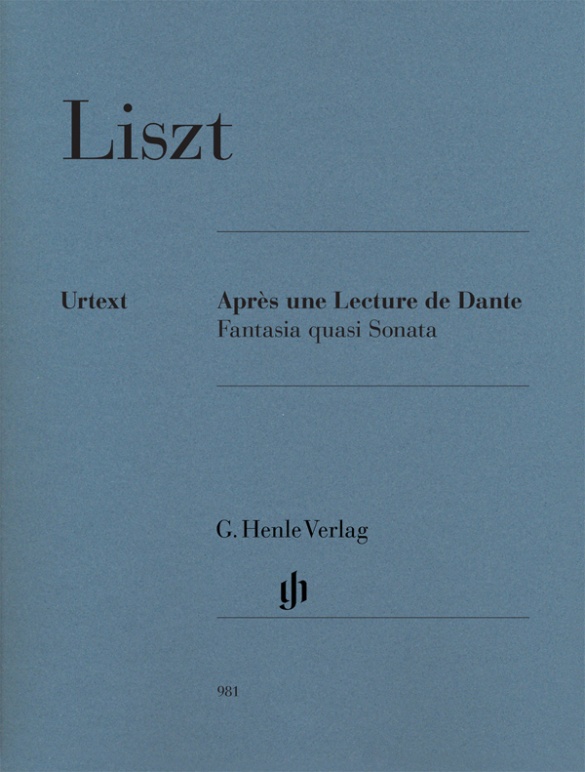LISZT F. - TRAS UNA LECTURA DE DANTE - URTEXT  (P)