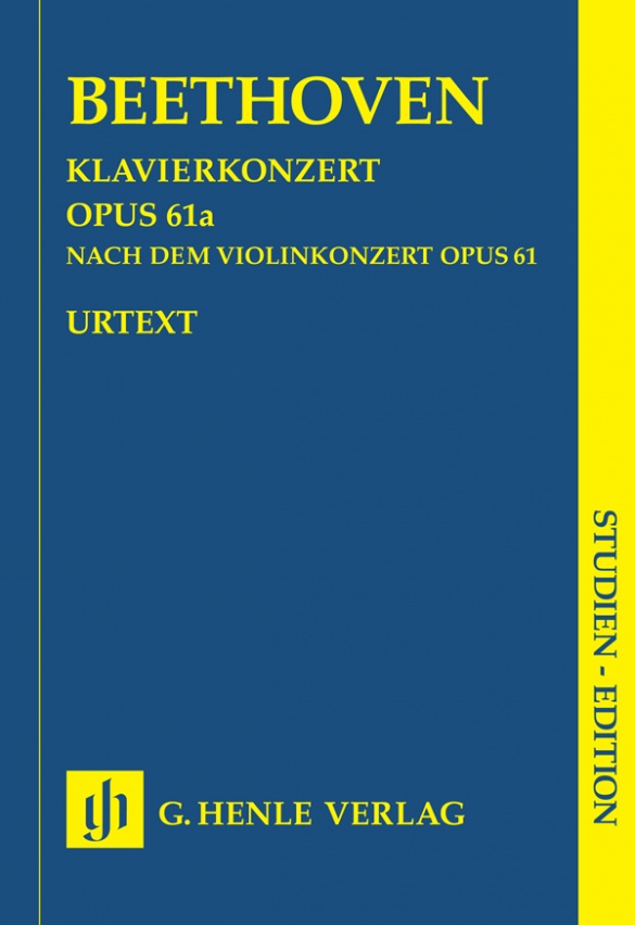 BEETHOVEN L.V. - CONCIERTO PIANO OP.61A ( ORG.VIOLIN ) ESTUDIO (BOLSILLO)
