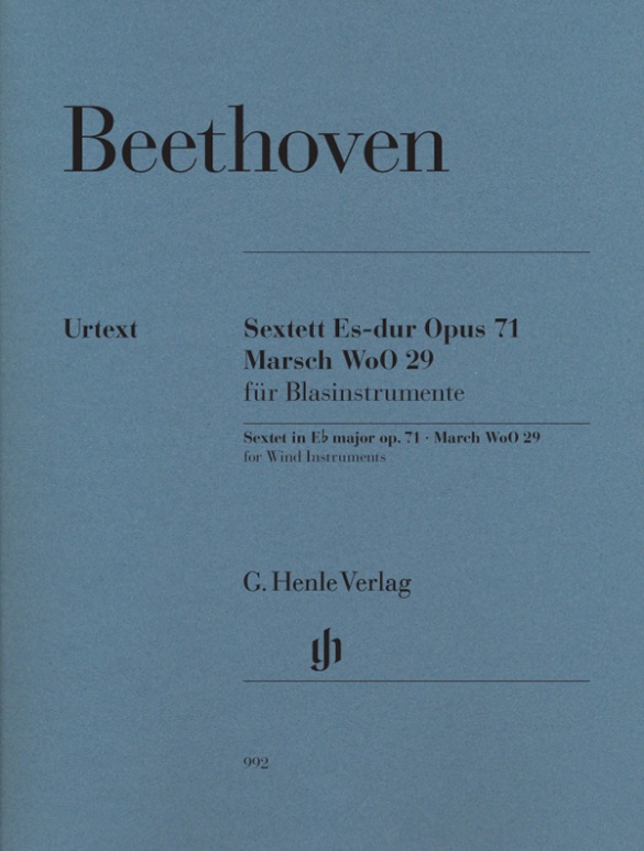 BEETHOVEN L.V. - SEXTETO MIb M OP.71  URTEXT -