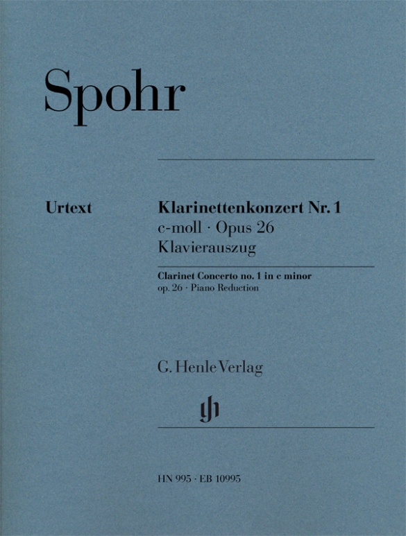 SPOHR L. - CONCIERTO CLARINTETE Nº1DOm op.26 URTEXT