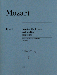 MOZART W.A. - SONATAS VIOLIN Y PIANO FRAGMENTOS URTEXT