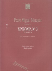 MARQUES P.M. - SINFONIA Nº3 SI m -