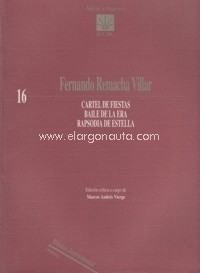 REMACHA VILLAR F. - CARTEL,BAILE Y RAPSODIA DE ESTELLA -