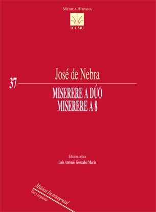 DE NEBRA J. - MISERERE A DUO MISERERE A 8