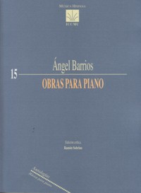 BARRIOS A. - OBRA PARA PIANO