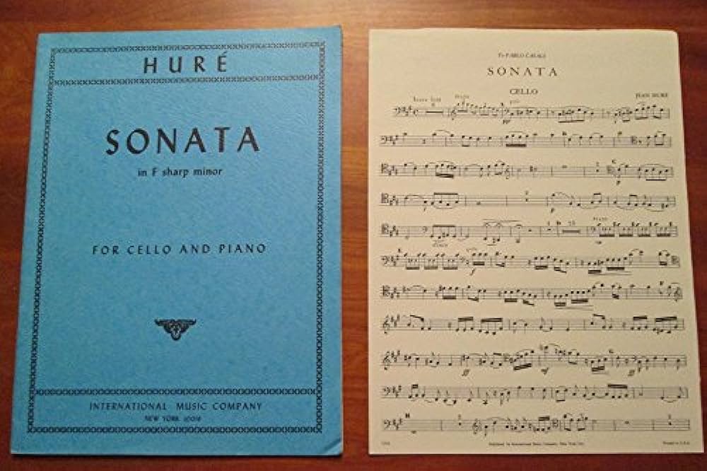 HURE J. -  SONATA FA # m (VIOLONCELLO Y PIANO)