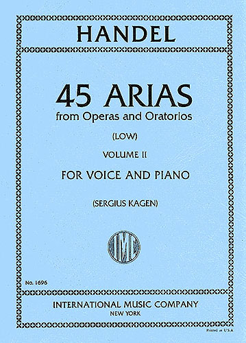 HANDEL G.F. - ARIAS DE OPERA V.2 (45) LOW -