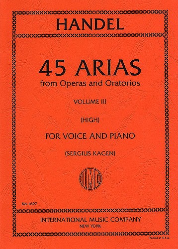 HANDEL G.F. - ARIAS DE OPERA V.3 (45) HIGH -