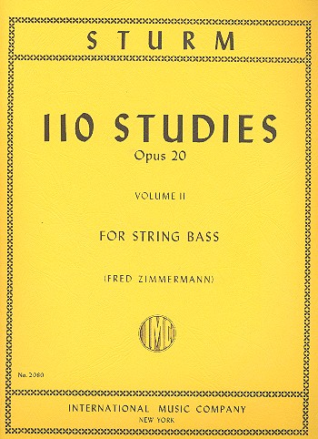 STURM W. - ESTUDIOS (110) OP.20 V.2 CONTRABAJO
