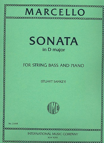 MARCELLO B. - SONATA RE M - CONTRABAJO Y PIANO