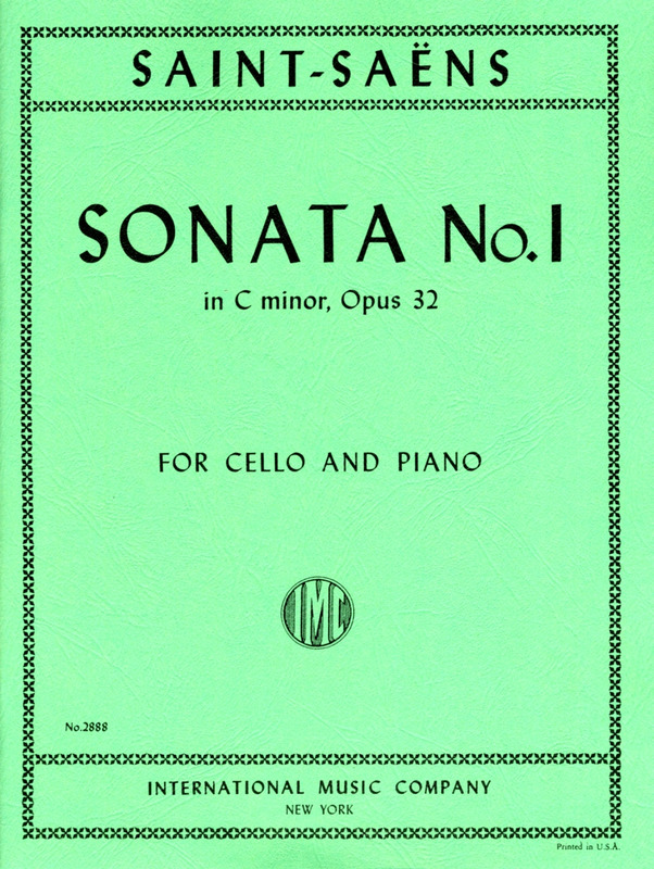 SAINT SAENS C. - SONATA Nº1 DO m OP.32 (VC/P)