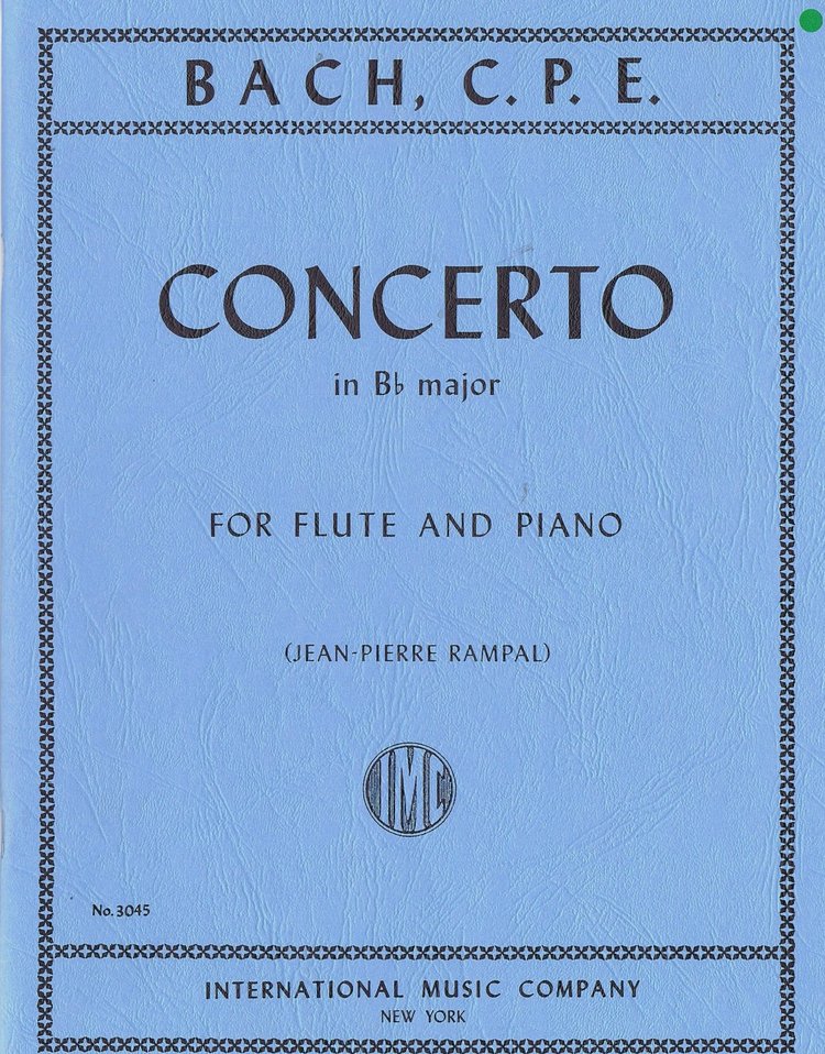 BACH C.P.E. - CONCIERTO SIb M - WQ.167