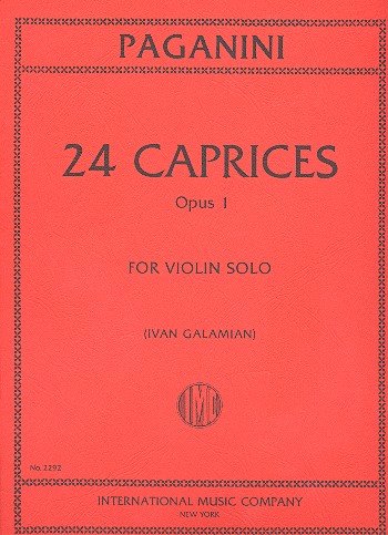 PAGANINI N. - CAPRICHOS (24) - OP.1
