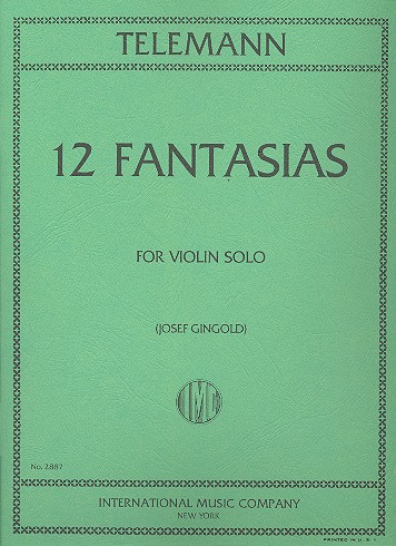 TELEMANN G.P. - FANTASIAS (12) - VIOLIN SOLO