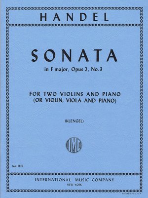 HANDEL G.F. - SONATA Nº3 FA M - OP.2 - 2 VIOLINES Y PIANO