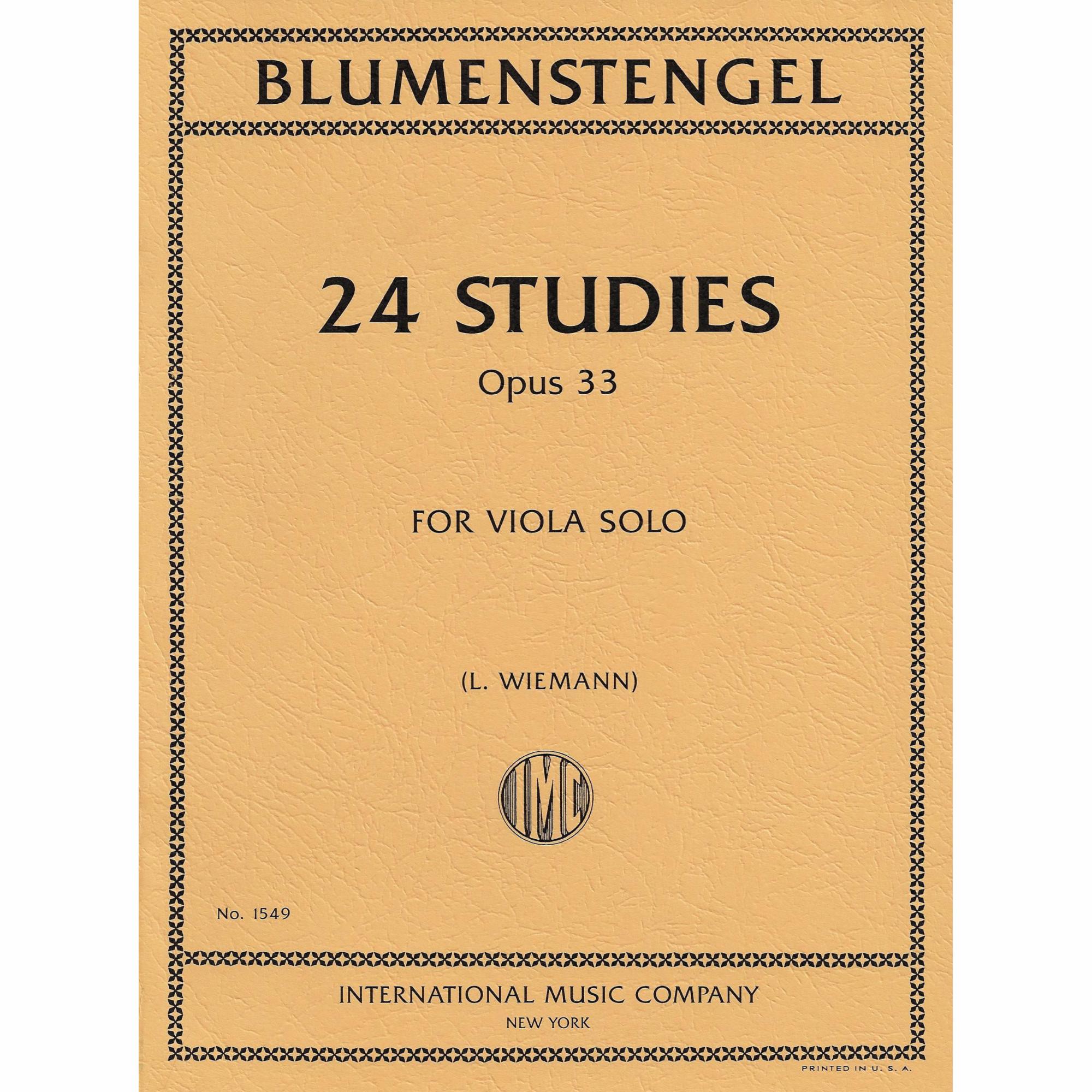 BLUMENSTENGEL A. - ESTUDIOS (24) - OP.33 (VIOLA)