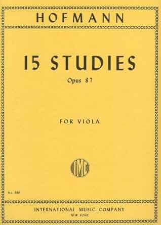 HOFMANN R. - ESTUDIOS (15) - OP.87