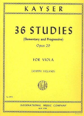 KAYSER H.E. - ESTUDIOS (36) - OP.20 (VIOLA)