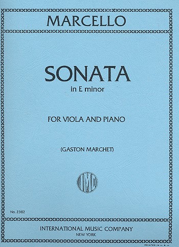 MARCELLO B. - SONATA MI m - VIOLA Y PIANO