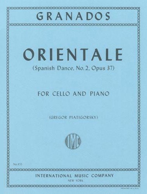 GRANADOS E. - DANZA ESPAÑOLA Nº2 ORIENTAL - OP.37