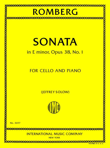 ROMBERG B. - SONATA MI m - OP.38 Nº1