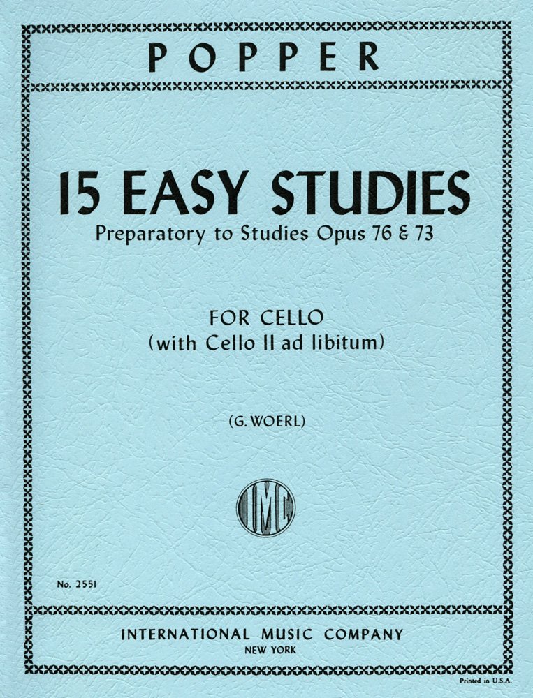POPPER D. - ESTUDIOS FACILES (15) -PREPARATORIOS OP73 Y OP.76 - VIOLONCHELO