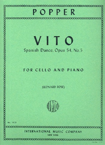 POPPER D. - EL VITO - OP.54 Nº5 - VIOLONCHELO Y PIANO