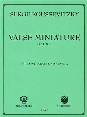 KOUSSEVITZKY S. - VALS MINIATURA - OP.1 Nº2