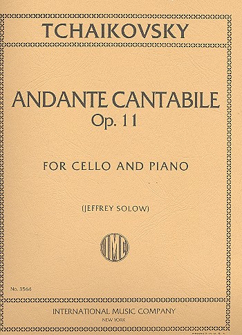 TCHAIKOVSKY P.I. - ANDANTE CANTABILE - OP.11  VIOLONCHELO