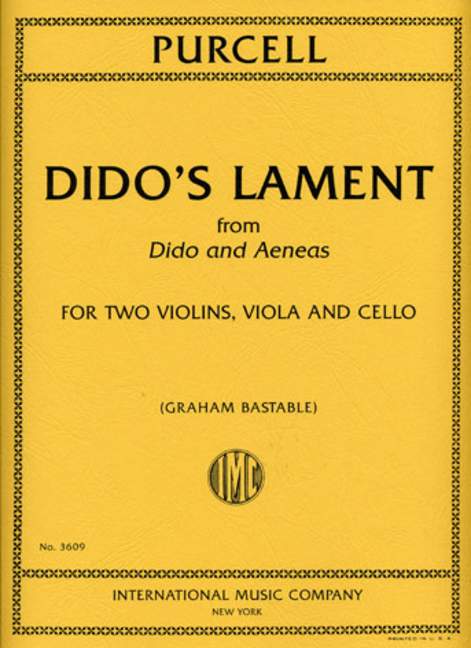 PURCELL H. - DIDO Y AENEAS - ( 2V/VL/CELLO )