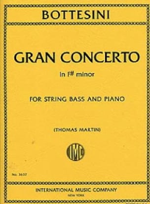 BOTTESINI. - GRAN  CONCIERTO FA# m (CTBJO/P)