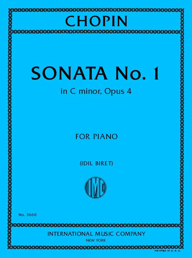 CHOPIN F. - SONATA Nº 1 DO MENOR OP.4