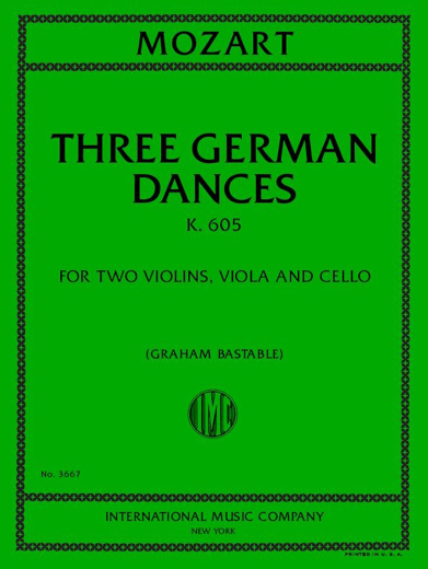 MOZART W.A. - DANZAS ALEMANAS (3) - K.605 (2V/VL/CELLO)