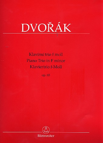 DVORAK A. - TRIO CON PIANO FA m   - OP.65 - URTEXT