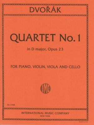DVORAK A. - CUARTETO CON PIANO Nº1 RE M - OP.23