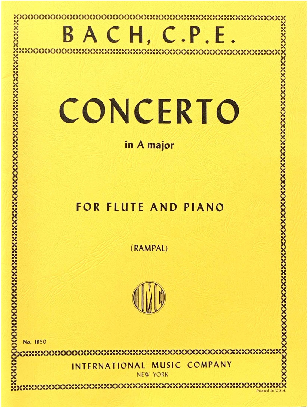 BACH C.P.E. - CONCIERTO LA M -