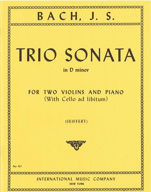 BACH J.S. - TRIO REm BWV1036 2 VIOLINES Y PIANO