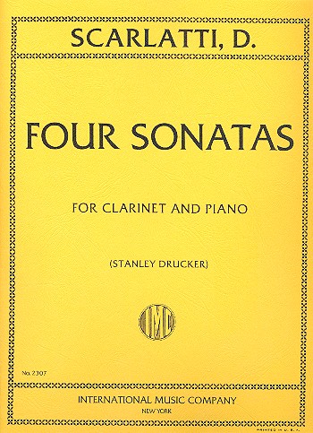 SCARLATTI D. - SONATAS (4) - CLARINETE Y PIANO