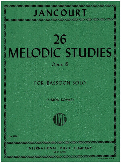 JANCOURT E. - ESTUDIOS MELODICOS (26) - OP.15