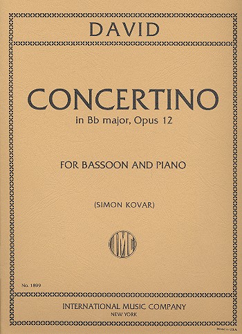 DAVID F. - CONCERTINO SIb M FAGOT - OP.12