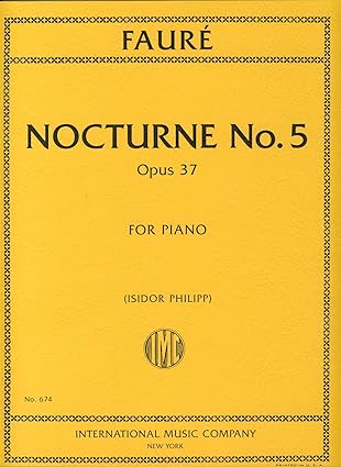 FAURE G. - NOCTURNO OP.37 Nº 5 PIANO
